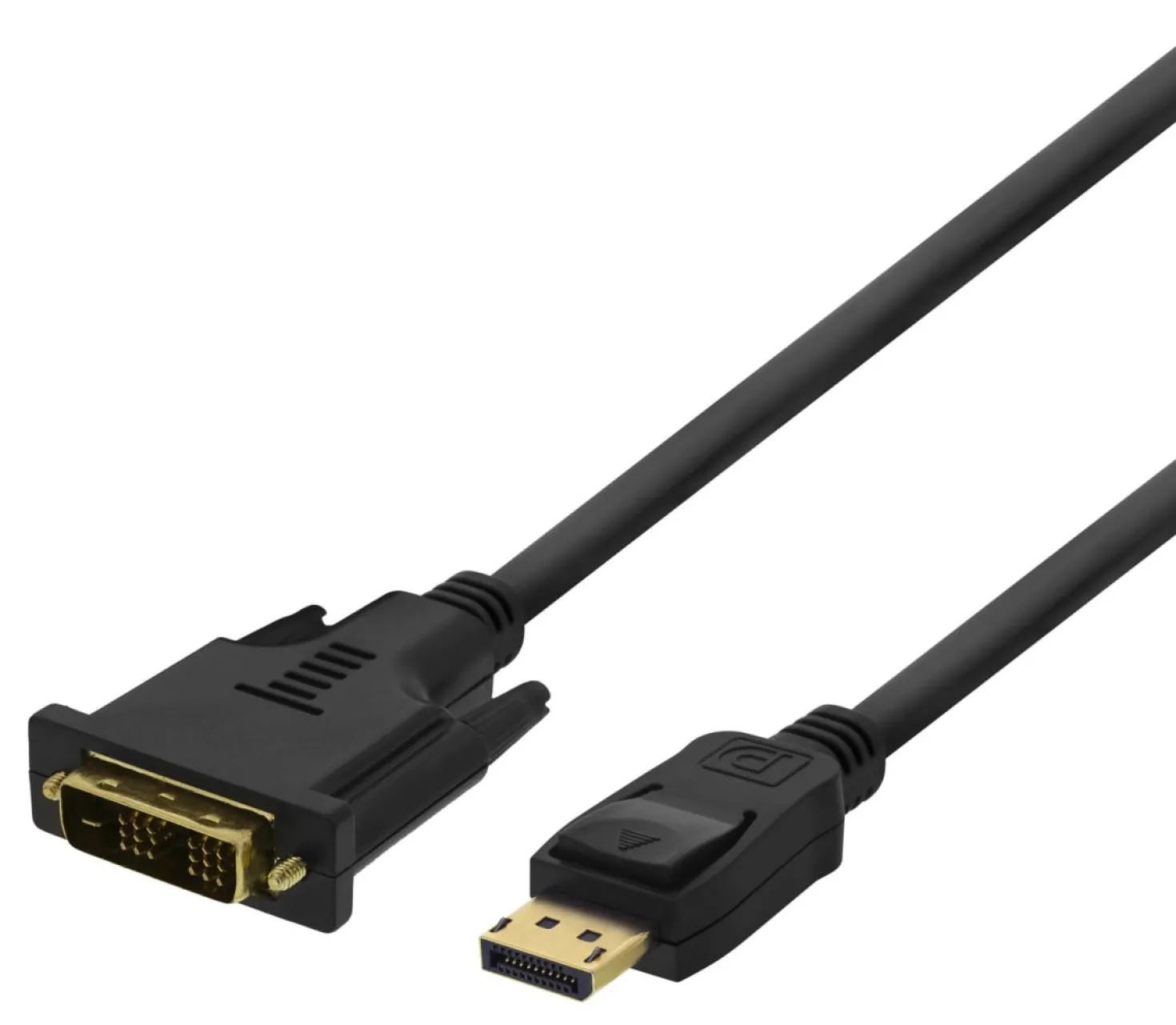 DisplayPort till DVI-kabel Deltaco, 2m, svart, Full HD 60Hz