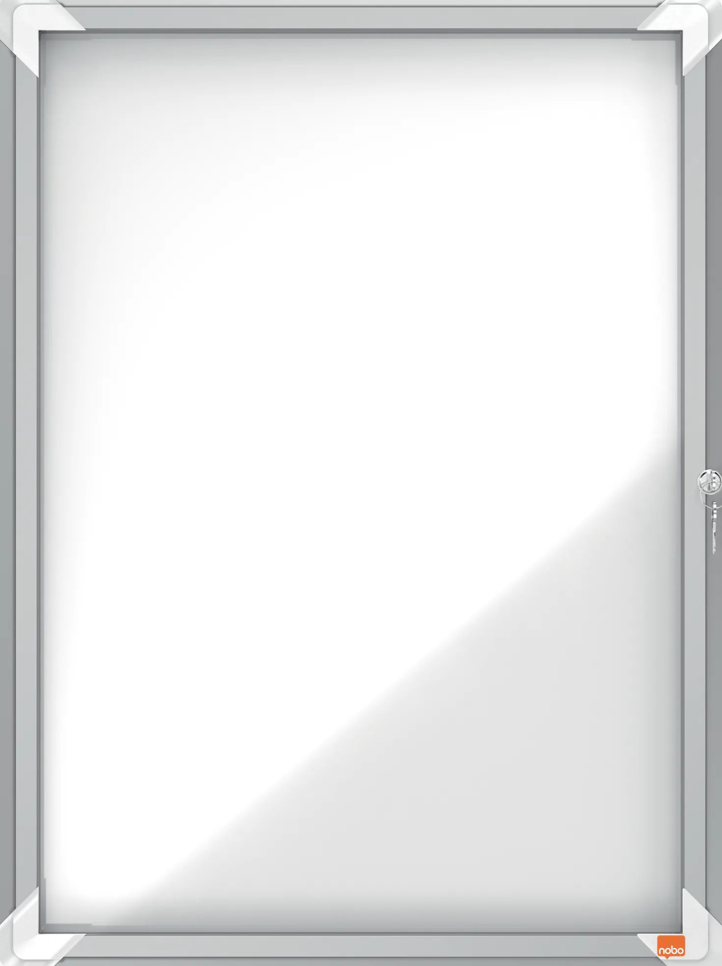 Displayskåp Nobo Magnetiskt Utomhus, 4xA4, aluminiumram