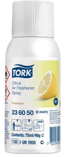 Doftspray Tork A1 Airfreshener Citrus, luktneutraliserande, 75 ml