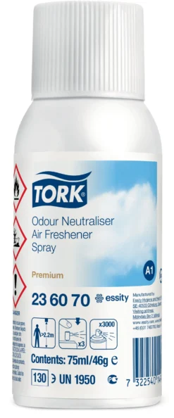 Doftspray Tork A1 Airfreshener Neutral, luktneutraliserande, 75 ml