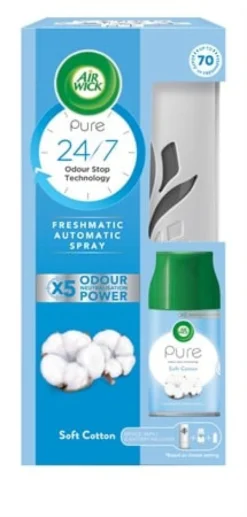 Doftspridare Airwick FreshMatic Auto Spray Start Kit, Soft Cotton