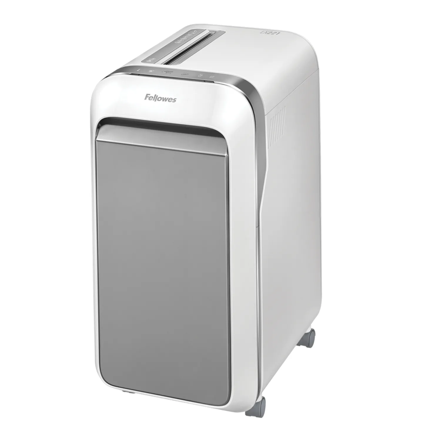 Dokumentförstörare Fellowes LX221 Mikrostrimlare P-5, vit