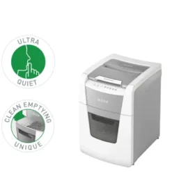 Dokumentförstörare Leitz IQ Autofeed 100, micro-cut P-5, 34L
