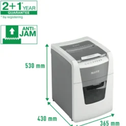 Dokumentförstörare Leitz IQ Autofeed 100, micro-cut P-5, 34L