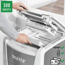 Dokumentförstörare Leitz IQ 300 Office AutoFeed, P4, 60L