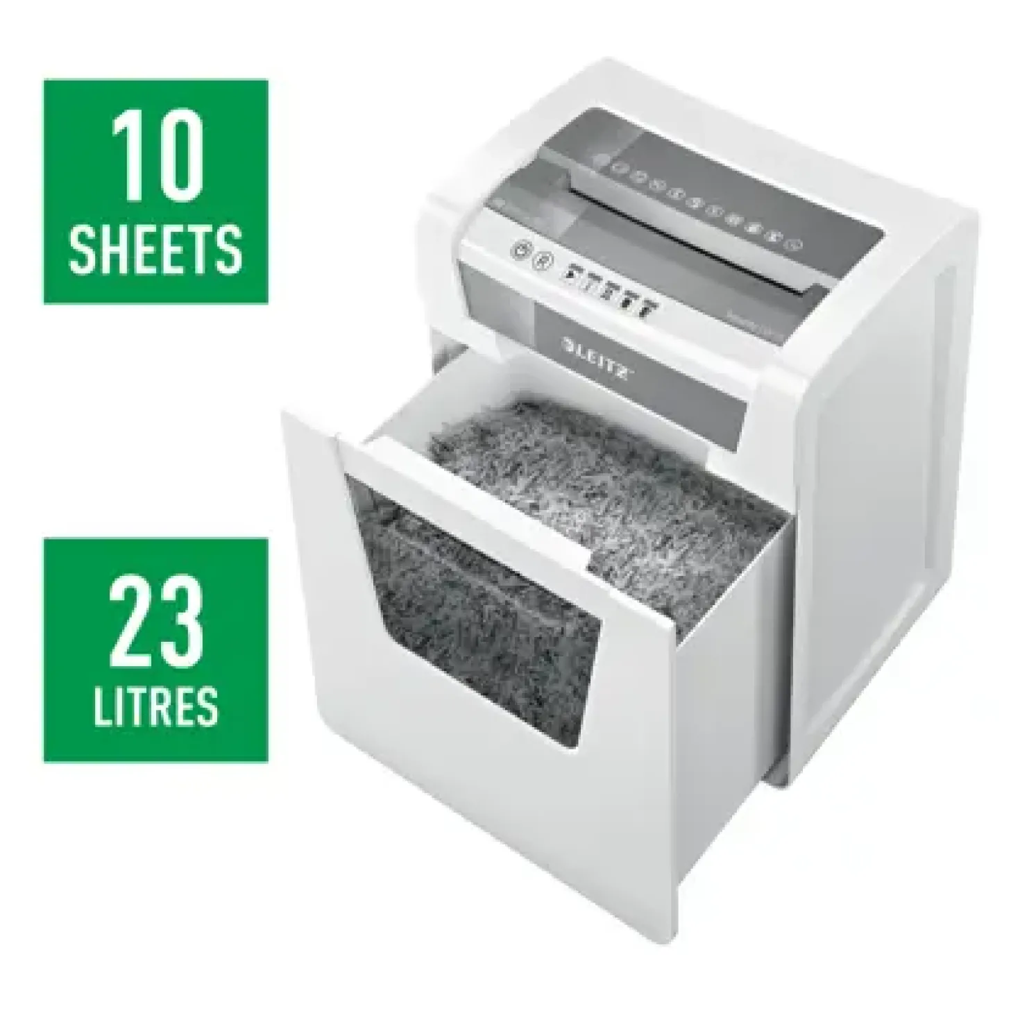 Dokumentförstörare Leitz IQ Office P5, micro-cut, 23L