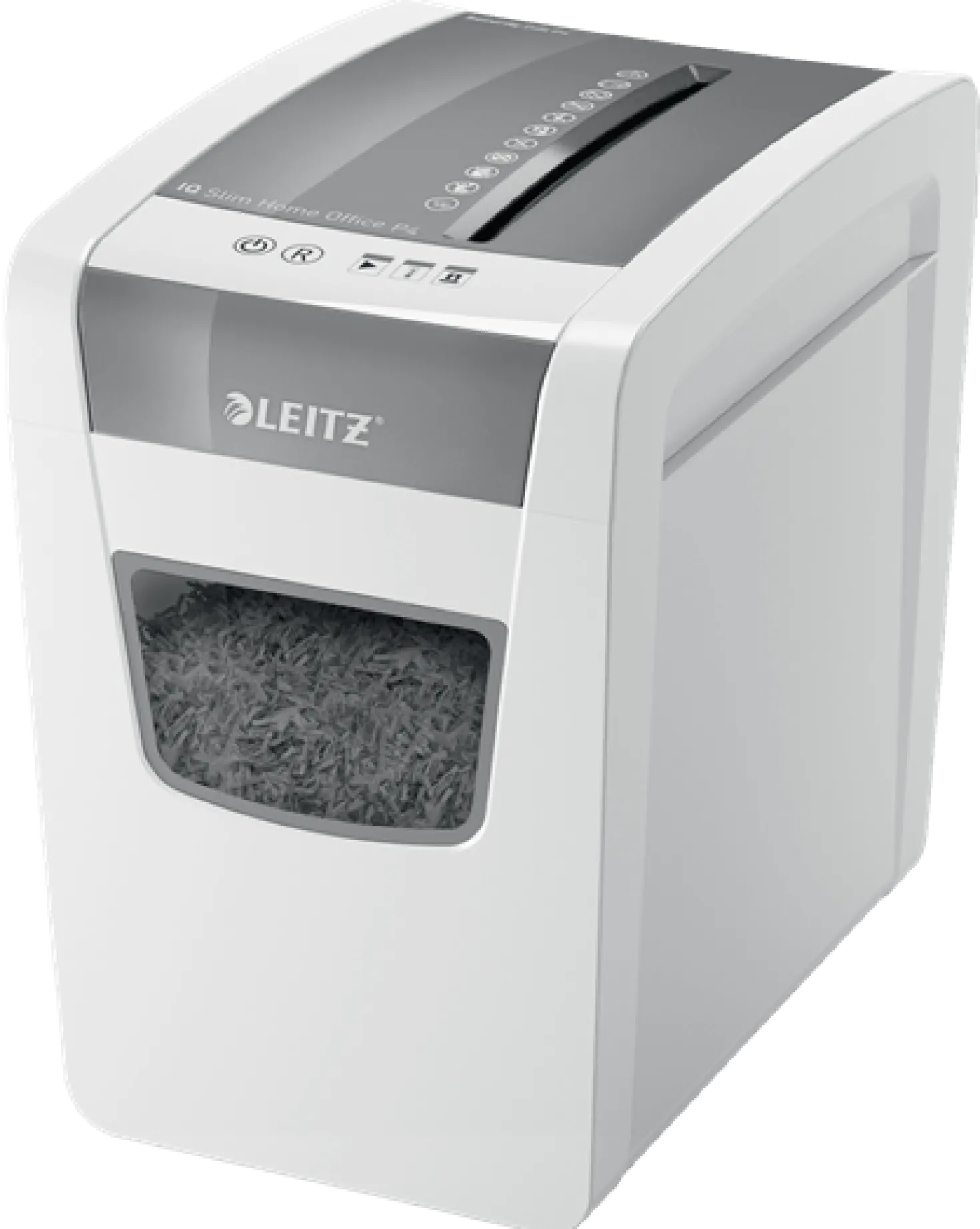 Dokumentförstörare Leitz IQ Slim Home Office P-4, 10-, 23L