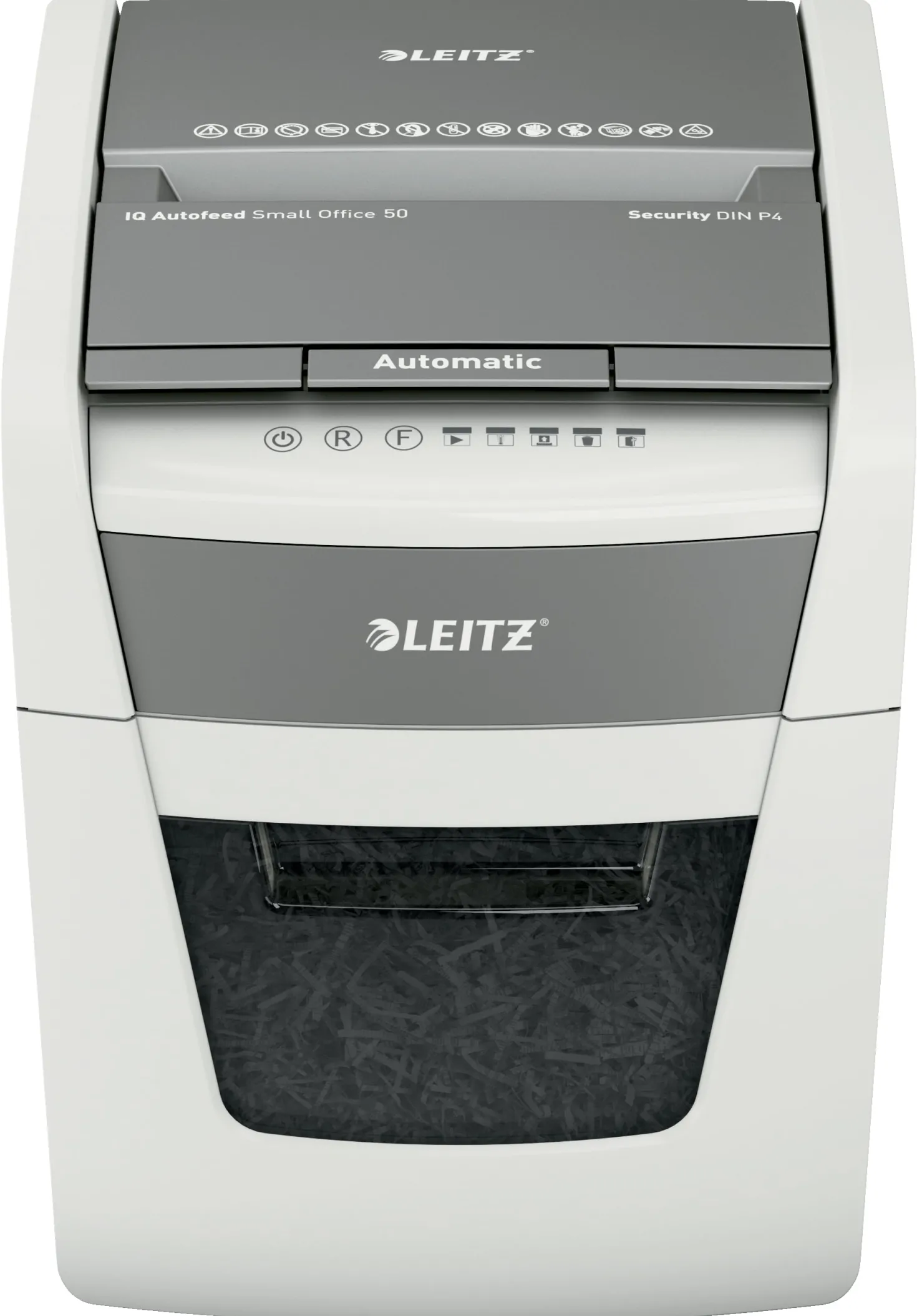 Dokumentförstörare Leitz IQ 50X Small Office, P4 automatisk