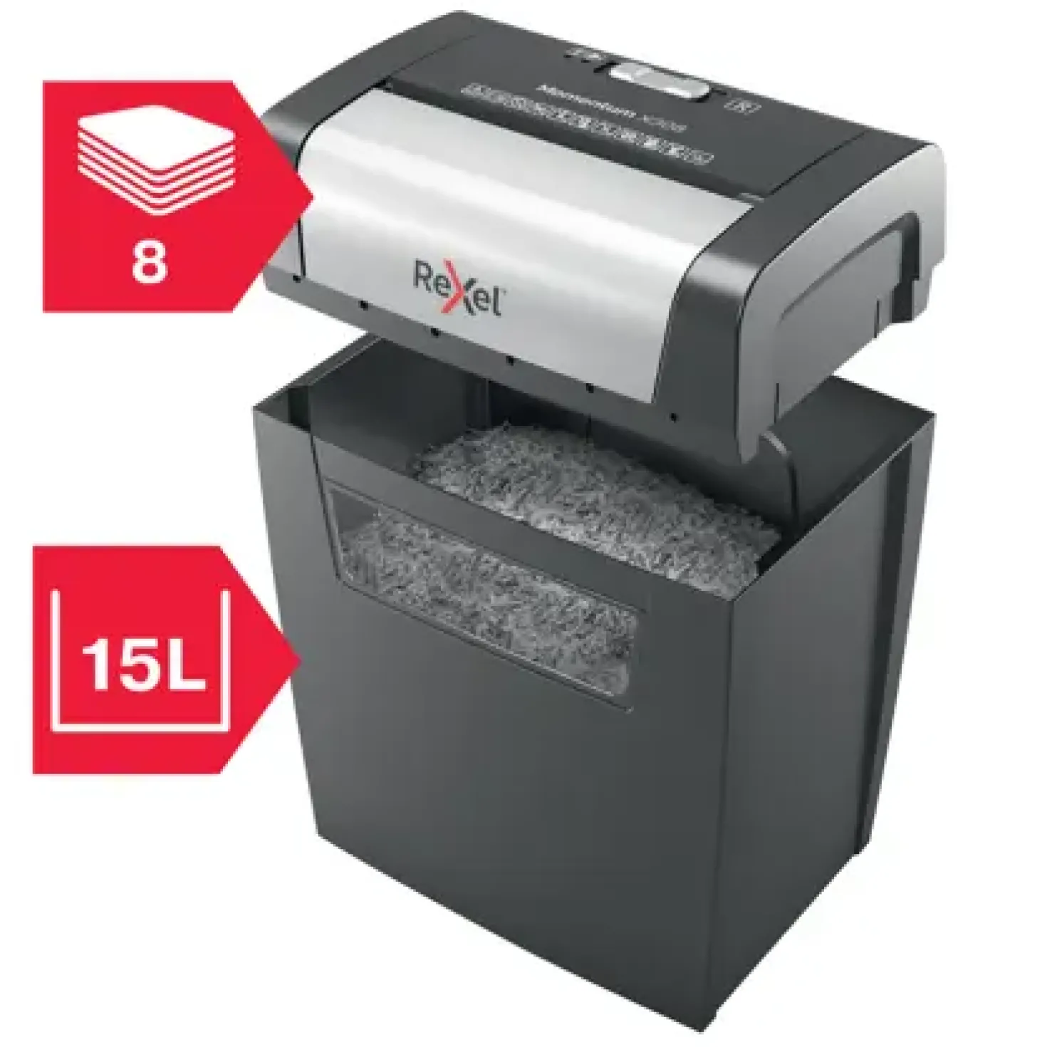 Dokumentförstörare Rexel Momentum X308 P-3, 15 liter