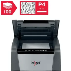 Dokumentförstörare Rexel Optimum 100X P-4 automatisk, 34L