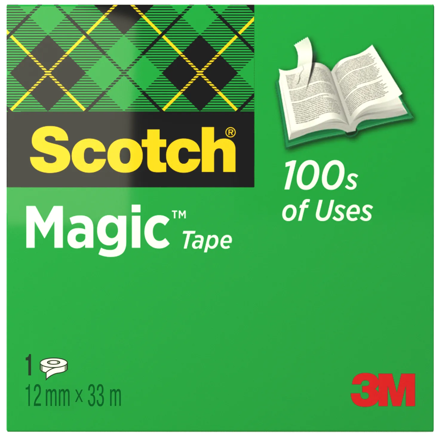 Dokumenttejp Scotch 810 Matt Arkivsäker, 12mm x 33m