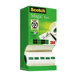 Dokumenttejp Scotch 810, 19mm x 33m, 14-pack