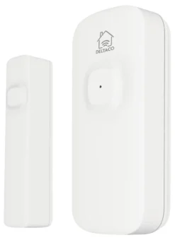 Dörrsensor Deltaco SMART HOME WS02 Magnetisk, WiFi, vit