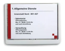 Dörrskylt Durable CLICK SIGN, A5 liggande, 210x148,5 mm