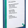 Dörrskylt Durable CLICK SIGN A4 stående, 210x297 mm, färgad ram