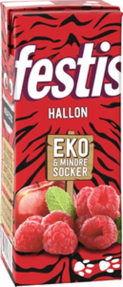 Dryck Festis hallon eko 20cl 30st/fp