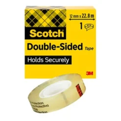 Dubbelhäftande tejp Scotch 665, transparent, 12mm x 22,8m