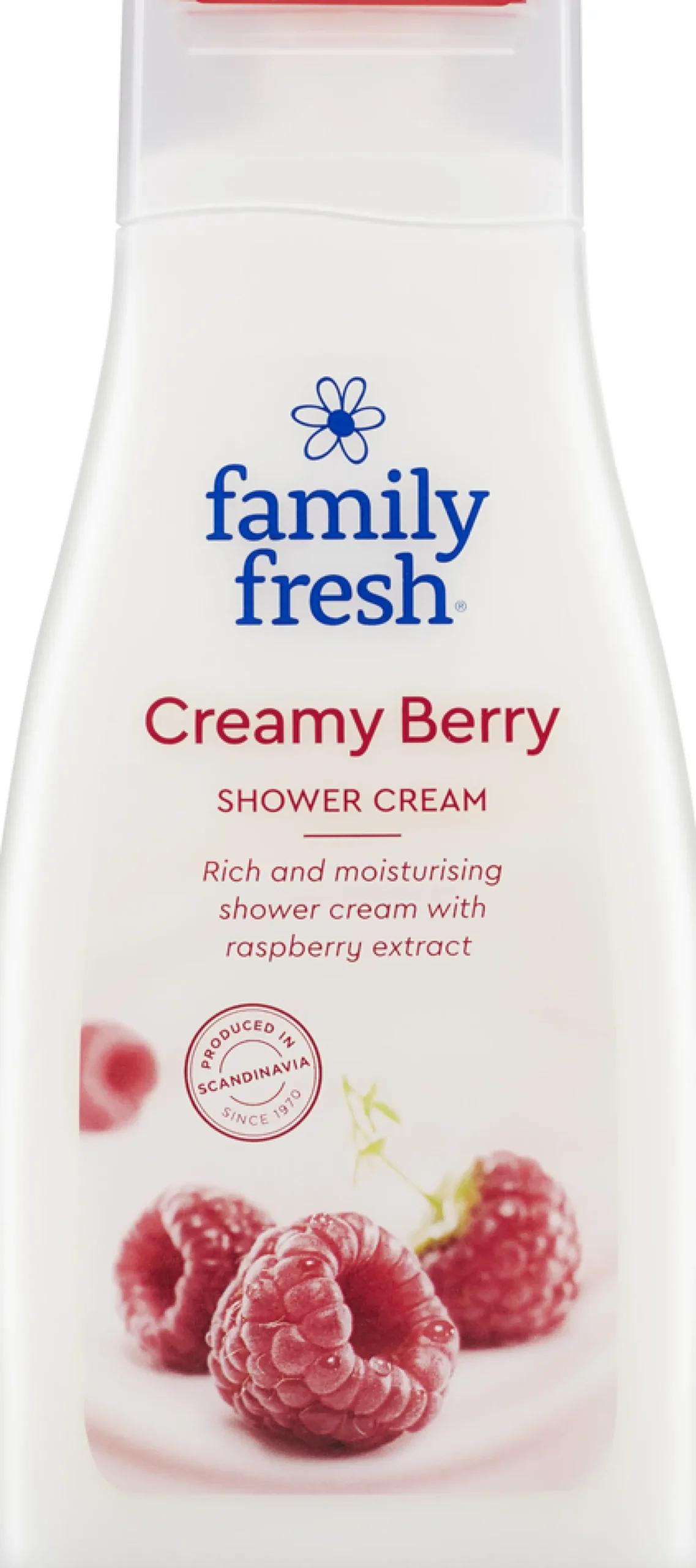 Duschkräm Familyfresh Creamy Berry, hallondoft, 500 ml
