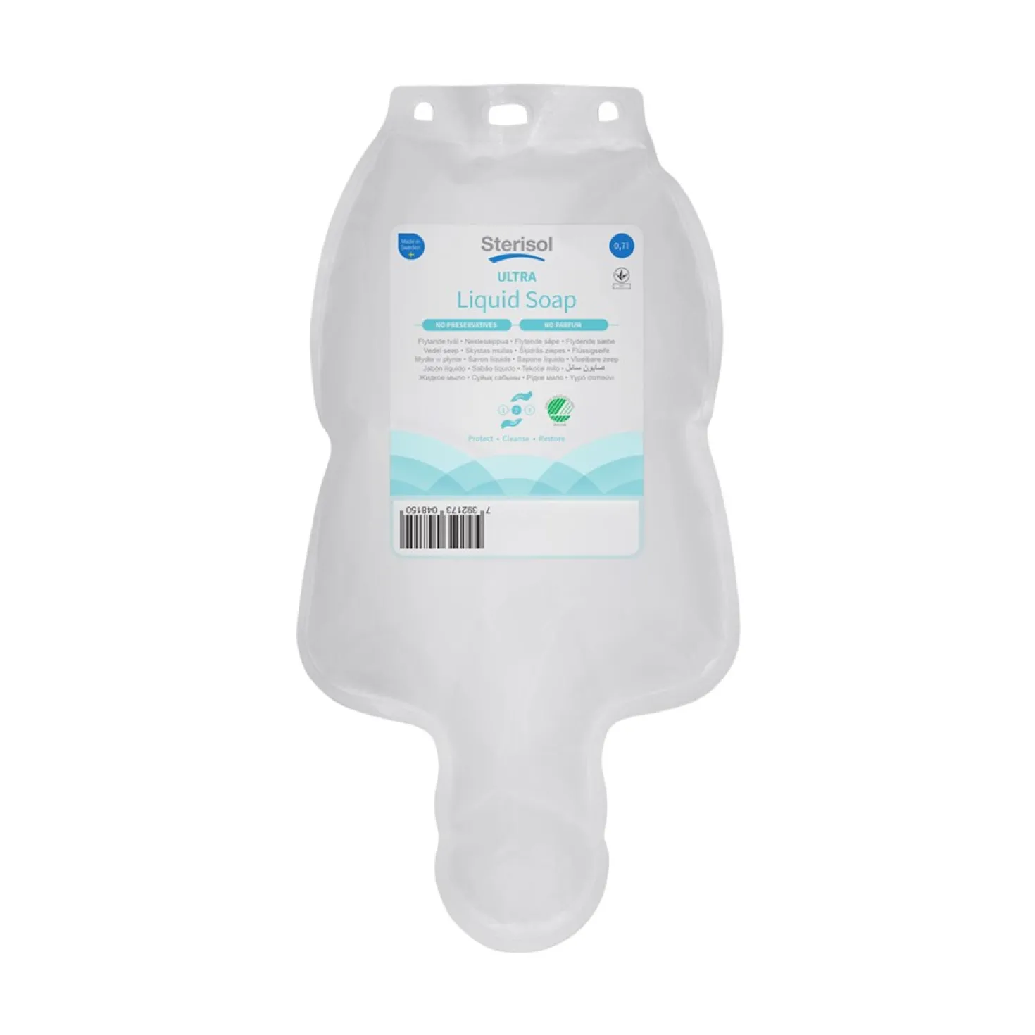 Duschtvål Sterisol Ultramild, oparfymerad, 0,7L