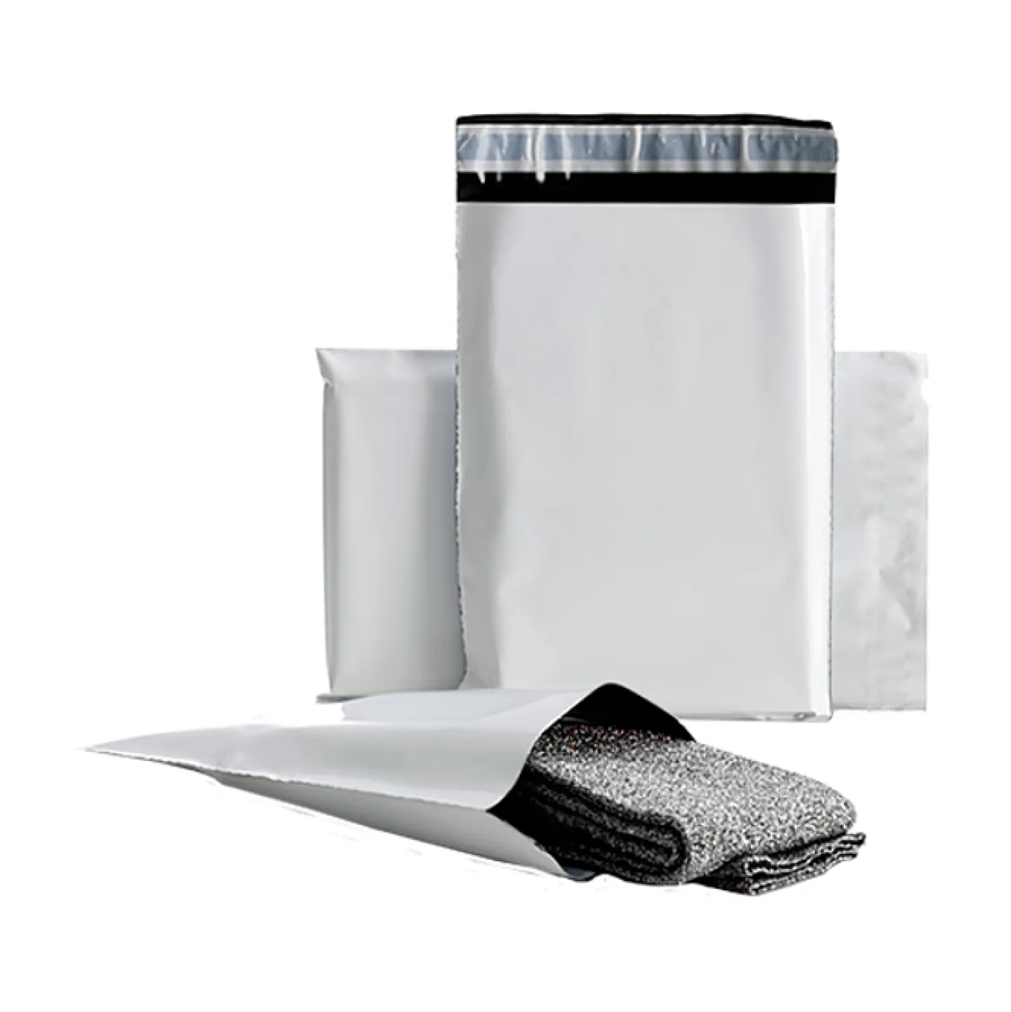 E-handelspåse Tyvek vit, 430x600+50mm, 100 st