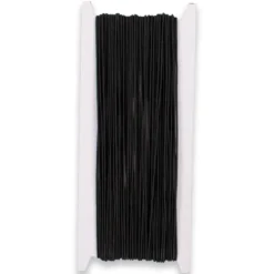 Elastisk snodd Playbox, svart, 1 mm, 25 m