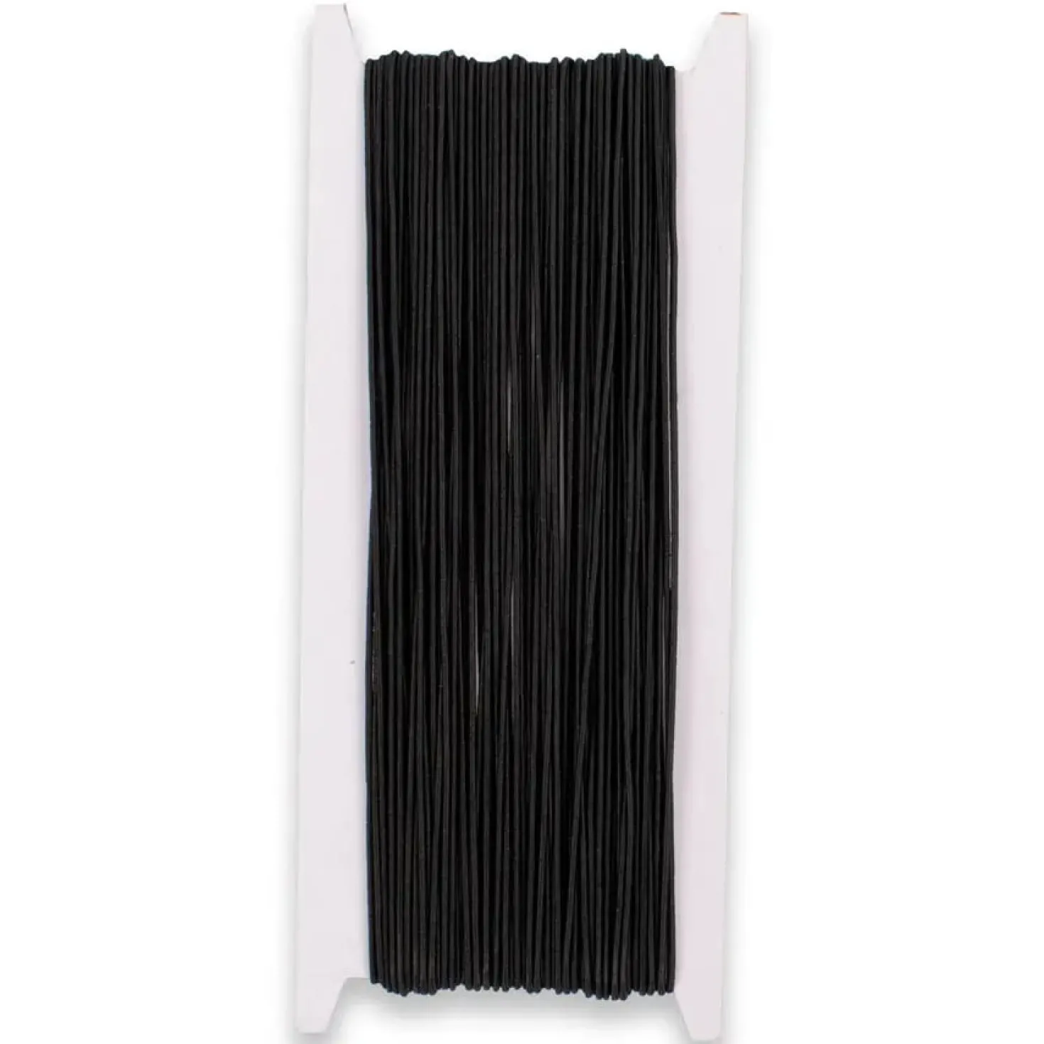 Elastisk snodd Playbox, svart, 1 mm, 25 m