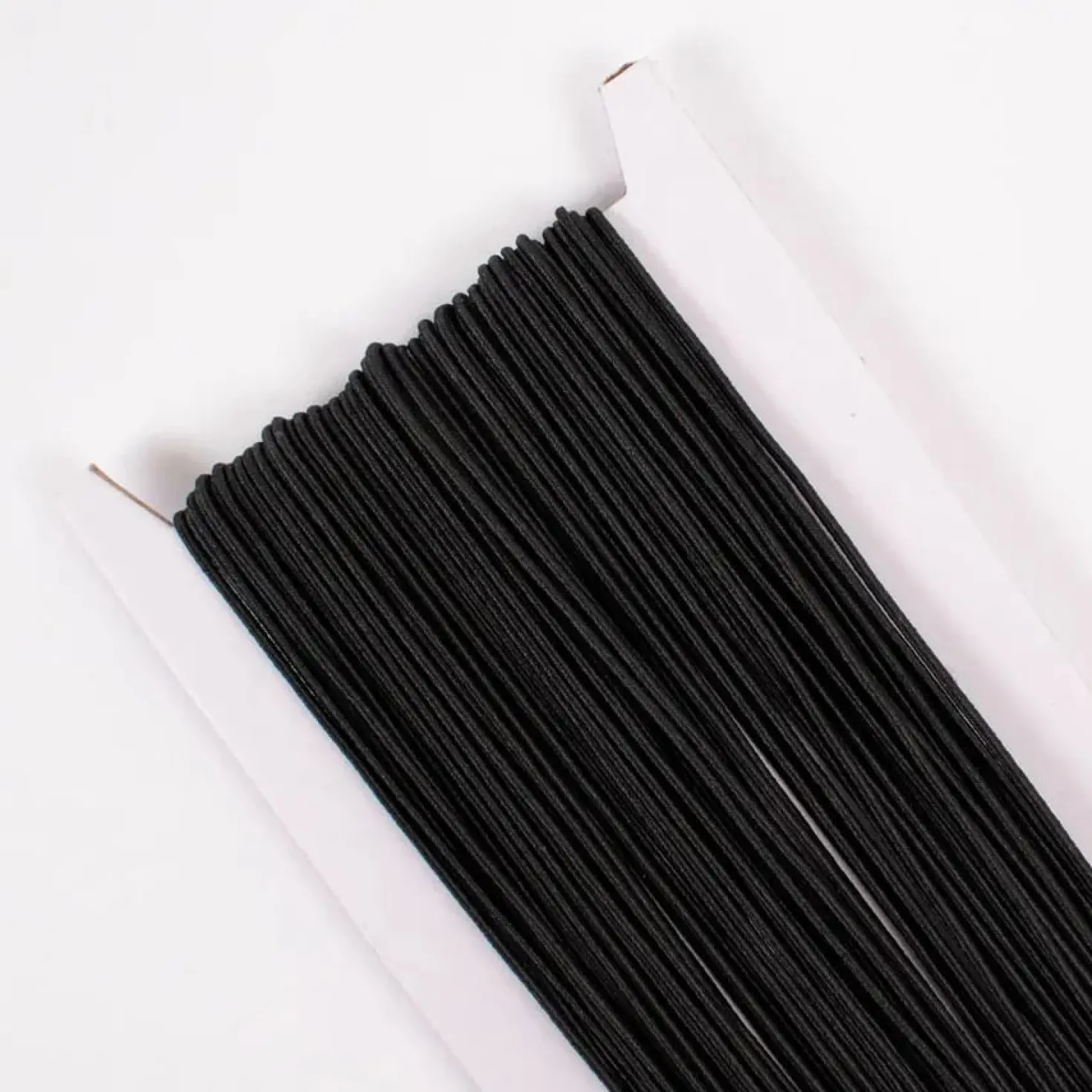 Elastisk snodd Playbox, svart, 1 mm, 25 m