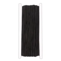 Elastisk snodd Playbox, svart, 1 mm, 50 m