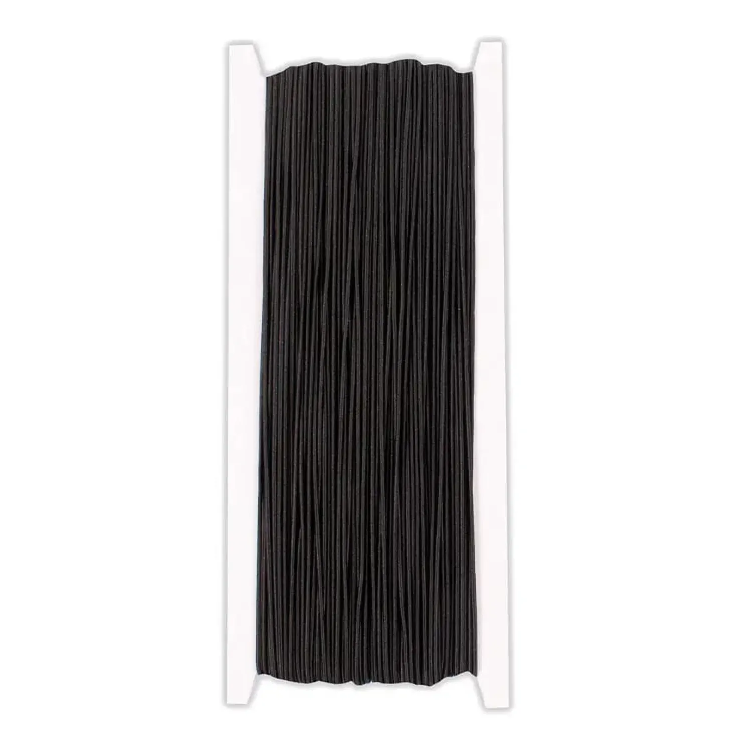 Elastisk snodd Playbox, svart, 1 mm, 50 m