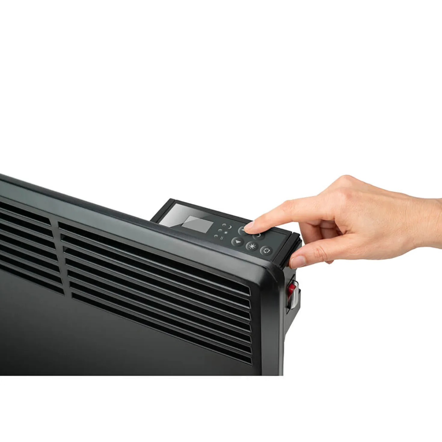 Elradiator BlackDecker 1800W, IPX4, programmerbar, svart