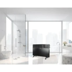 Elradiator BlackDecker 1200W, IPX4, svart