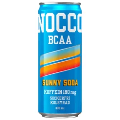 Energidryck Nocco BCAA Sunny Soda, sockerfri, kolsyrad