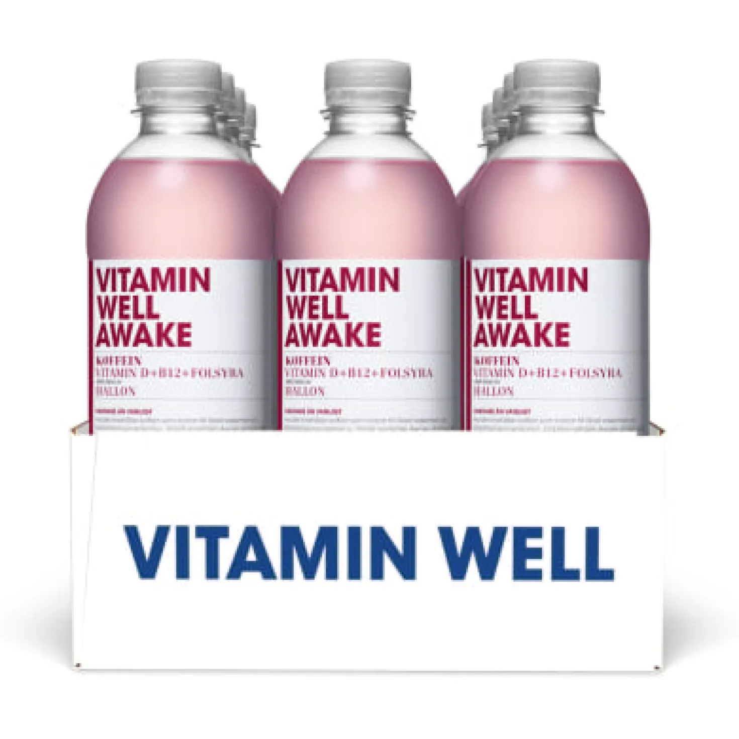 Energidryck Vitamin Well Awake Hallon, 500 ml