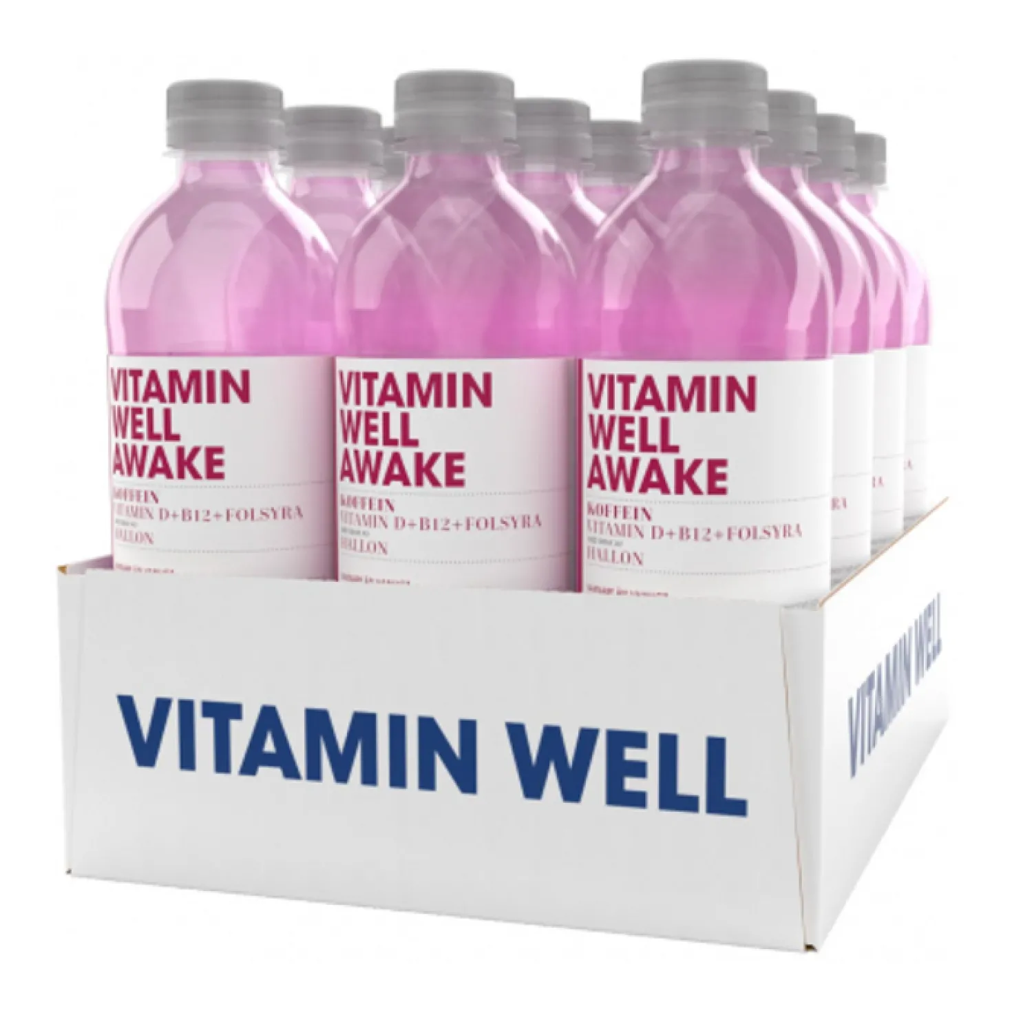 Energidryck Vitamin Well Awake Hallon, 500 ml