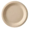 Engångstallrik Papstar Pure Flat, bagasse, 23 cm, vit, 50 st