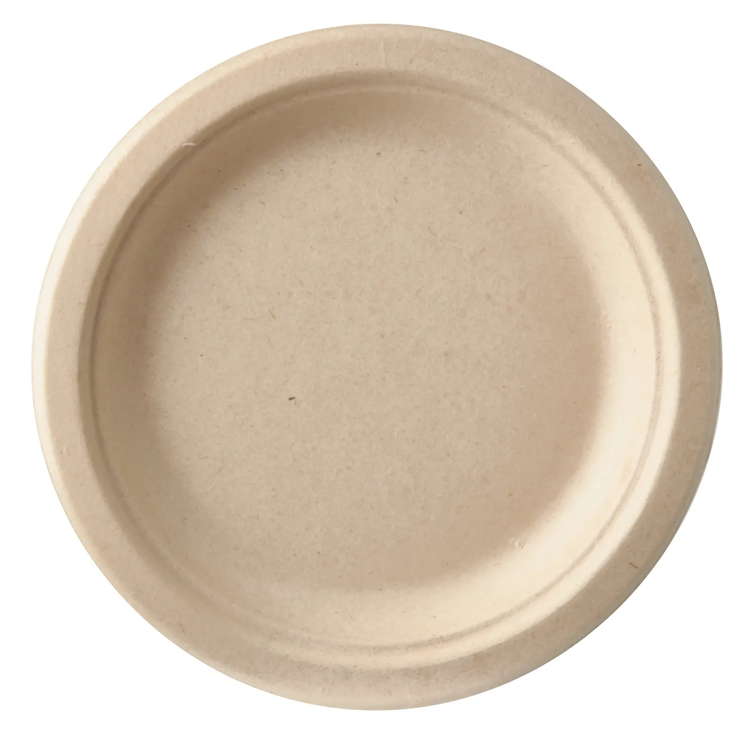 Engångstallrik Papstar Pure Flat, bagasse, 23 cm, vit, 50 st