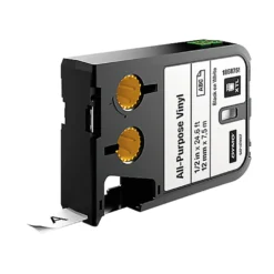 Etikettape Dymo XTL Flerfunktionsvinyl, svart på gul, 54 mm