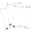 Etikettark Durable för etiketthållare, 100x38 mm