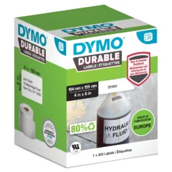 Etikett Dymo LabelWriter Durable, 104x159 mm, 200 st