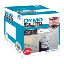 Etikett Dymo LabelWriter Durable, 104x159 mm, 200 st