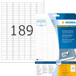 Etikett Herma Special avtagbar, 25,4 x 10 mm, 4725 st