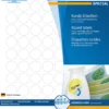 Etikett Herma Special Avtagbar, rund Ø20mm, vit, 2400 st