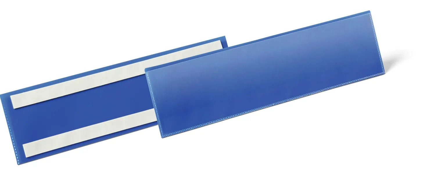 Etiketthållare Durable 1/3 A4L Självhäftande, 297x74 mm