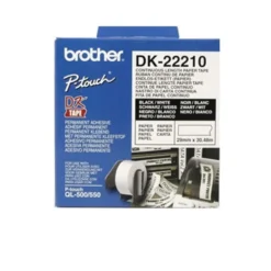 Etikettrulle Brother DK-22210, 29 mm x 30,48 m, löpande
