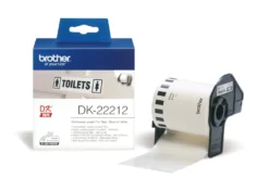 Etikettrulle Brother DK-22212 Plast, vit, 62 mm x 15,24 m