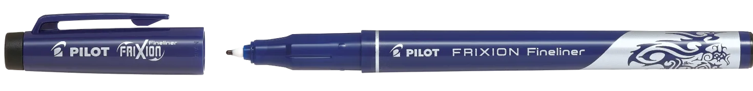 Fiberpenna Pilot Frixion Fineliner, raderbar, svart, 1,3 mm
