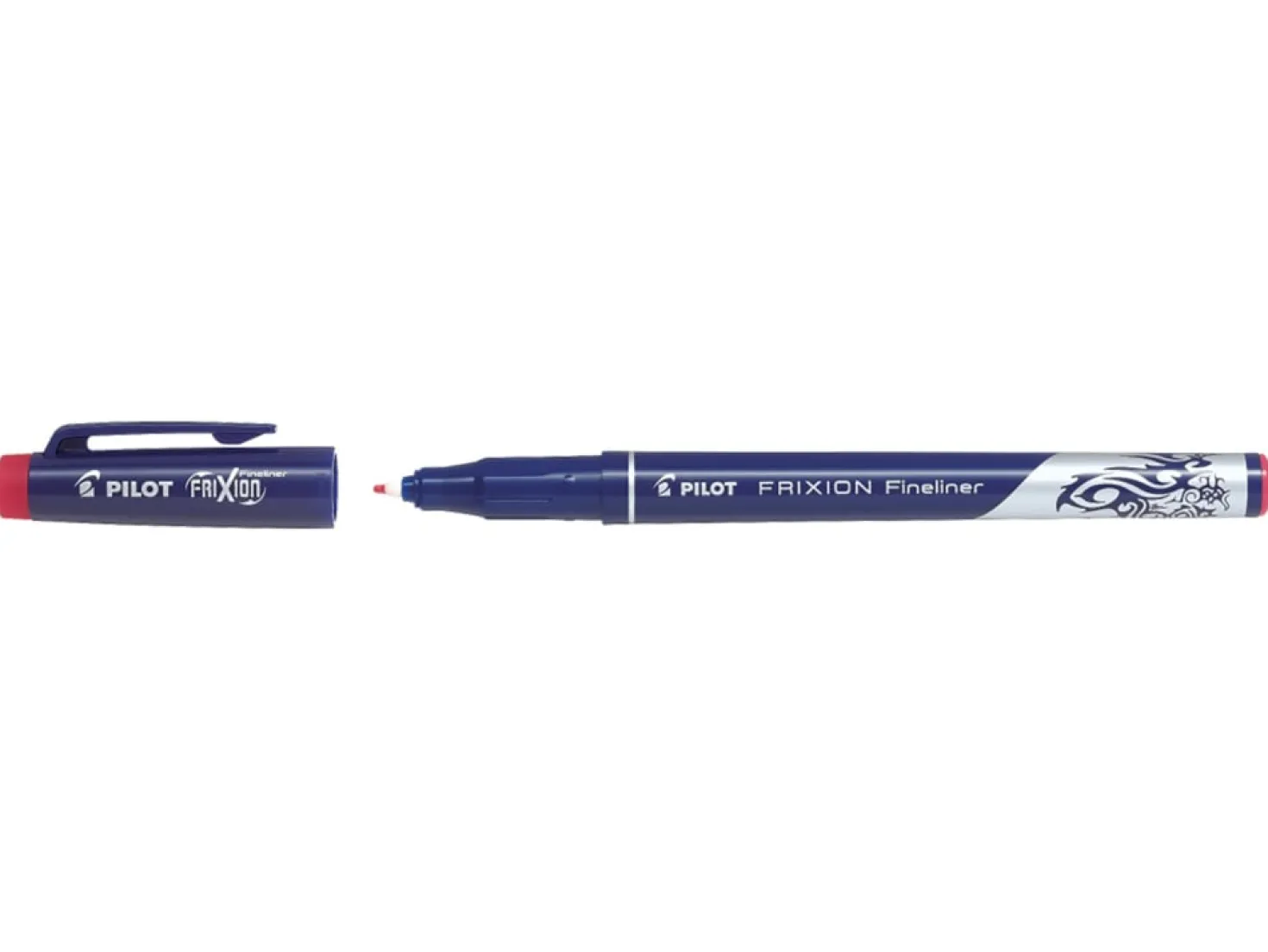 Fiberpenna Pilot Frixion Fineliner, raderbar, röd, 0,45 mm