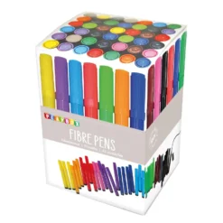 Fiberpenna Playbox Tjock, 12 färger, ventilerad kork, 42-pack