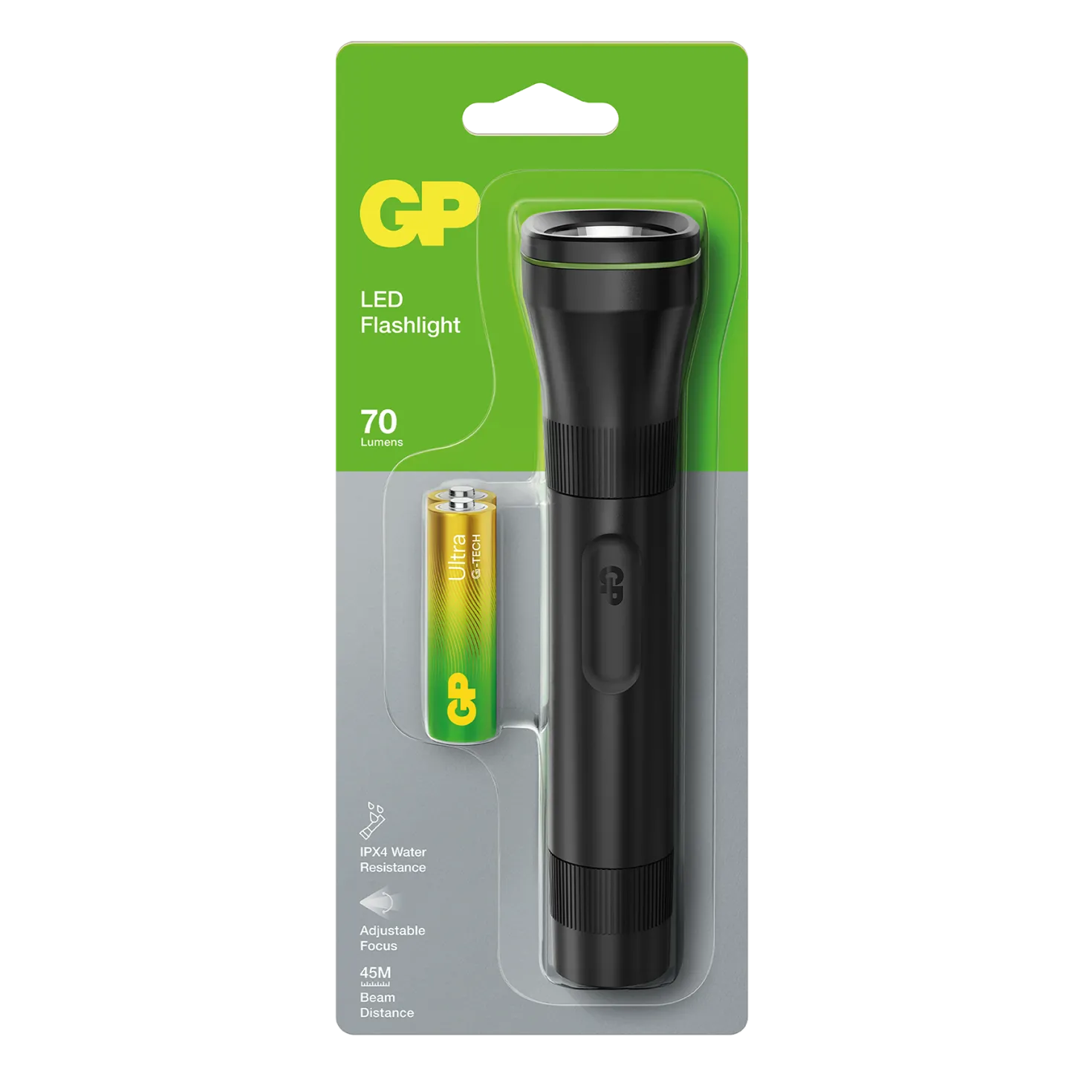 Ficklampa GP Everyday C107, 70 lumen, rullsäker