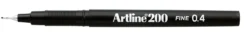 Fineliner Artline 200 Fine, svart, 0,4 mm